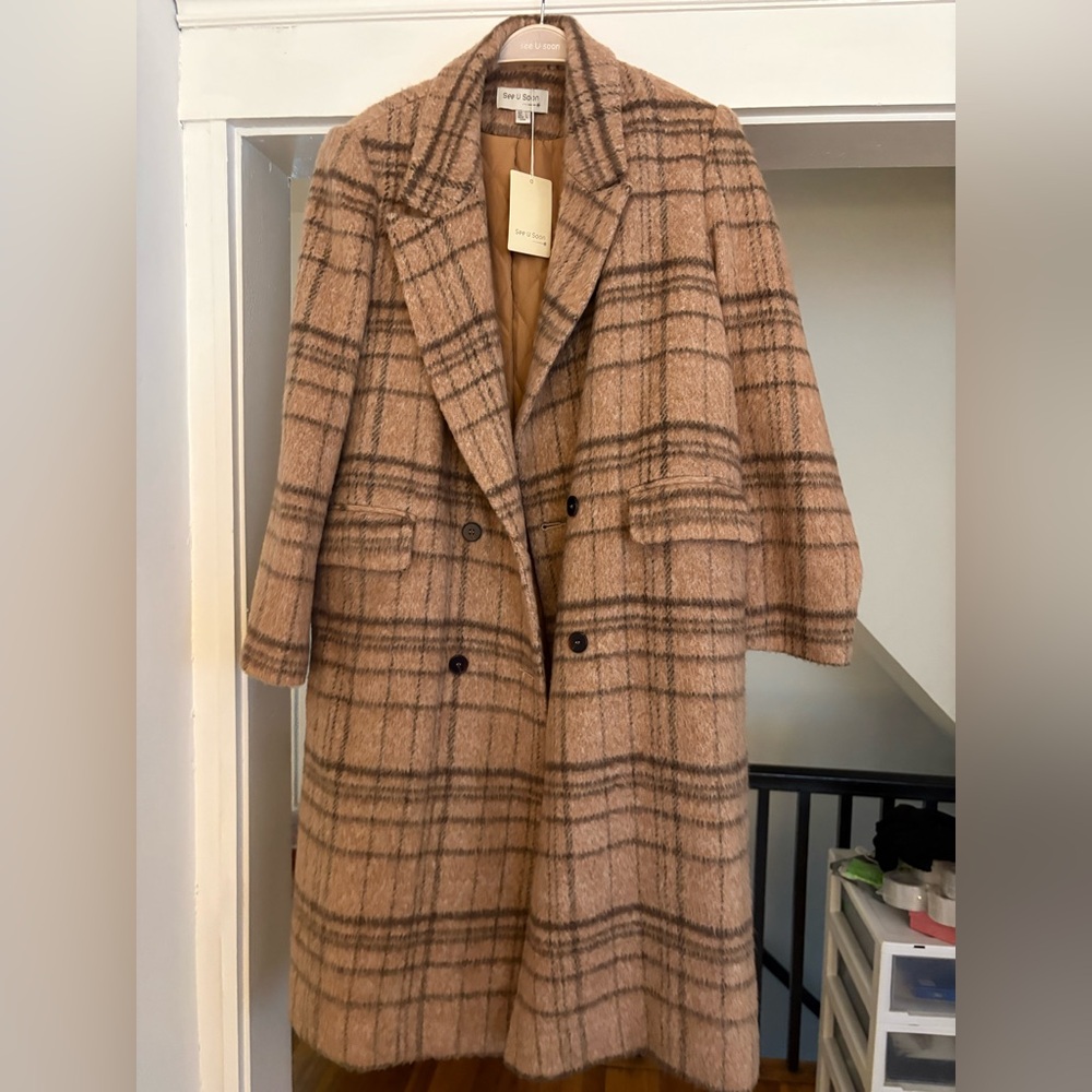 Elegant Plaid  Coat